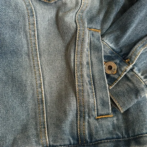 Judith March howdy cowboy denim Sherpa lined jacket New! - Picture 5 of 11